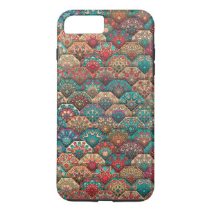Vintage-Patchwork mit floralen Mandala-Elementen Case-Mate iPhone Hülle