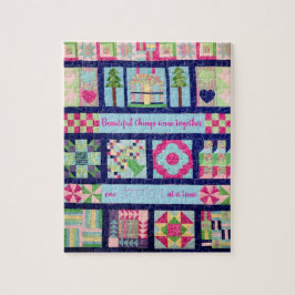 Vintage Patchwork-Quilt für Inspiration Puzzle