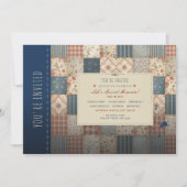 Vintage Patchwork-Quilt für jeden Anlass Einladung (Vorderseite)