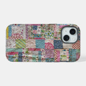 Vintage-Patchwork-Quilt-Handyhülle iPhone 15 Hülle (Rückseite (Horizontal))