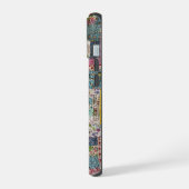Vintage-Patchwork-Quilt-Handyhülle iPhone 15 Hülle (Linke Seite)