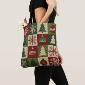 Vintage, Patchwork-Quilt-Look rustikal Weihnachten Tasche (Von Nahem)