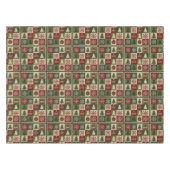 Vintage, Patchwork-Quilt-Look rustikal Weihnachten Tischdecke (Vorderseite (Horizontal))