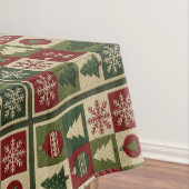 Vintage, Patchwork-Quilt-Look rustikal Weihnachten Tischdecke (Beispiel)