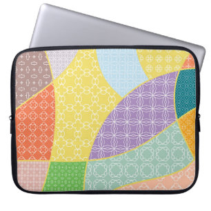 Vintage-Patchwork-Quilt-Muster. Vintage-Dekorativ Laptopschutzhülle