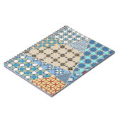 Vintage-Patchwork-Quilt-Muster. Vintage-Dekorativ Notizblock (Linke Seite)