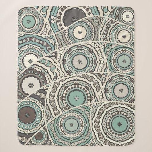 Vintage-Patchwork-Quilt-Muster. Vintage-Dekorativ Sherpadecke (Vorderseite)