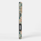 Vintage, patchwork-quilt-Optik iPhone Hülle (Rechte Seite)