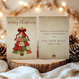 Vintage Patchwork-Quilt Weihnachten 