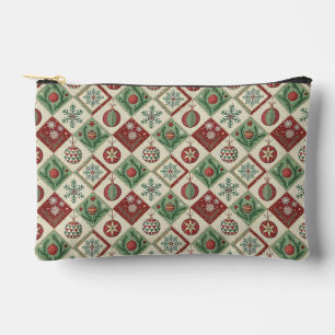 Vintage-Patchwork-Quilted-Christmas-Muster Zubehörtasche
