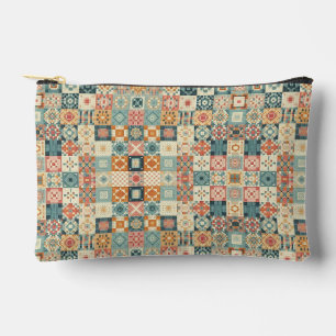 Vintage, patchwork-quilting-Optik Zubehörtasche