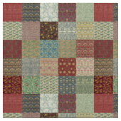 Vintage-Patchwork-Textilien im Heritage-Stil Stoff (Nahaufnahme)
