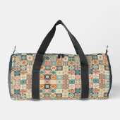 Vintage, patchworkartiger Quilt-Look Duffle Bag (Rückseite)
