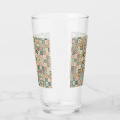 Vintage, patchworkartiger Quilt-Look Glas (Rechts)