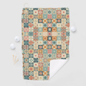 Vintage, patchworkartiger Quilt-Look Golfhandtuch (Insitu)