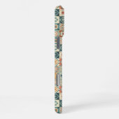 Vintage, patchworkartiger Quilt-Look iPhone Hülle (Rechte Seite)