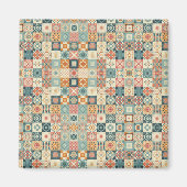 Vintage, patchworkartiger Quilt-Look Magnet (Vorne)