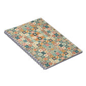 Vintage, patchworkartiger Quilt-Look Notizblock (Rechte Seite)