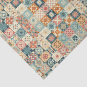 Vintage, patchworkartiger Quilt-Look Seidenpapier (Ausschnitt)