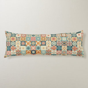 Vintage, patchworkartiger Quilt-Look Seitenschläferkissen