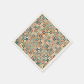 Vintage, patchworkartiger Quilt-Look Serviette (Ecke)