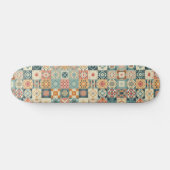 Vintage, patchworkartiger Quilt-Look Skateboard (Horizontal)