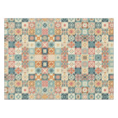 Vintage, patchworkartiger Quilt-Look Tischdecke (Vorderseite (Horizontal))