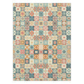 Vintage, patchworkartiger Quilt-Look Tischdecke (Vorderseite)