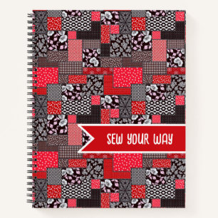 Vintage-Patchworkmuster Notizblock