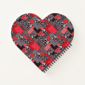 Vintage-Patchworkmuster Notizblock (Rückseite)