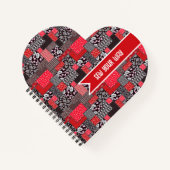 Vintage-Patchworkmuster Notizblock (Vorderseite)