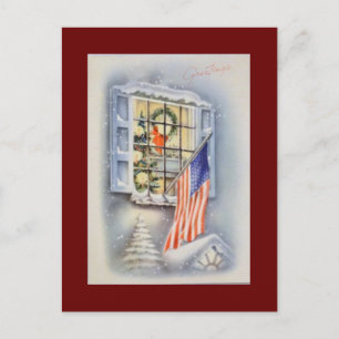 Vintage Patriot Amerikanische Flagge Weihnachten