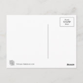 Vintage Patriotic Beach Women Postcard Postkarte (Rückseite)