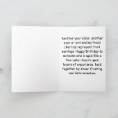 Vintage Patriotic Birthday Cake  Karte (Innenseite)