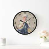 Vintage Patriotic Sewing Clock Große Wanduhr (Zuhause)