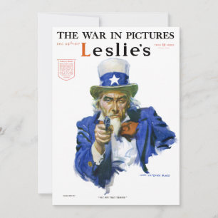 Vintage Patriotic Uncle Sam Magazine Cover Art