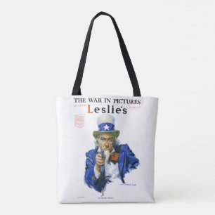 Vintage Patriotic Uncle Sam Magazine Cover Art Tasche