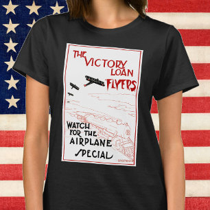 Vintage patriotisch, Victory Loan Flugblätter Flug T-Shirt