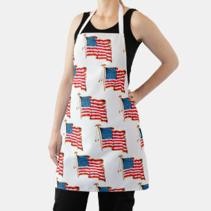 Vintage patriotische amerikanische Flagge, 4. Juli Schürze