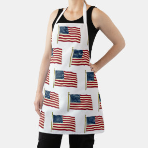 Vintage patriotische amerikanische Flagge, 4. Juli Schürze