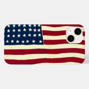 Vintage Patriotische Amerikanische Flagge, Amerika Case-Mate iPhone 14 Hülle