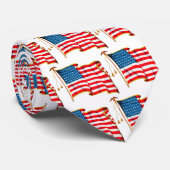Vintage Patriotische Amerikanische Flagge, Amerika Krawatte (Gerollt)