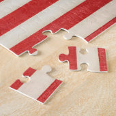 Vintage Patriotische Amerikanische Flagge, Amerika Puzzle (Seite)