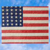 Vintage Patriotische Amerikanische Flagge, Amerika Puzzle