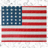 Vintage Patriotische Amerikanische Flagge, Amerika Puzzle