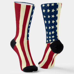 Vintage Patriotische Amerikanische Flagge, Amerika Socken