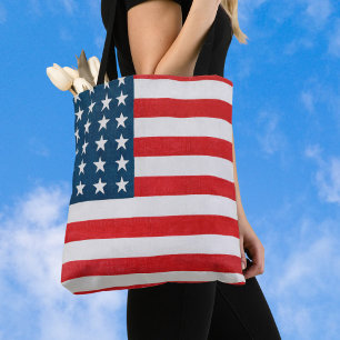 Vintage Patriotische Amerikanische Flagge, Amerika Tasche