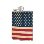 Vintage patriotische amerikanische Flagge Flachmann (Links)