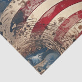 Vintage patriotische amerikanische Flaggenstaaten- Seidenpapier (Ausschnitt)