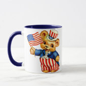 Vintage patriotische Bärn-Tasse Tasse (Links)